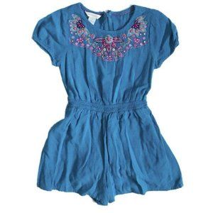 Monsoon Peacock Blue Beaded Romper